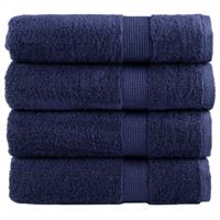 Handdoeken SOLUND 4 st 600 g/m 50x100 cm marineblauw - thumbnail