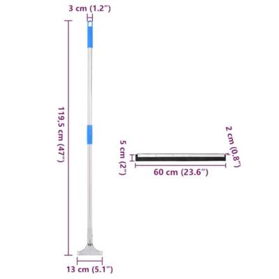 VidaXL Vloertrekkers 5 st 60x122,5 cm staal en rubber VidaXL Vloertrekkers 5 st 60x122,5 cm staal en rubber