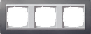Gira Event Antraciet / Aluminium 3-voudig - thumbnail