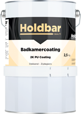 Holdbar Badkamercoating Verkeerswit (RAL 9016) 2,5 kg