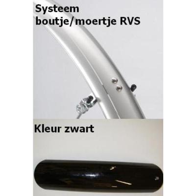 Eurofender spatbordset elegance 58mm 26 zwart