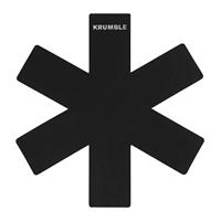 Krumble Panbeschermer set van 3 - Zwart - thumbnail