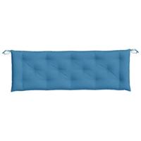 VidaXL Tuinbankkussen 150x50x7 cm stof gemêleerd blauw - thumbnail