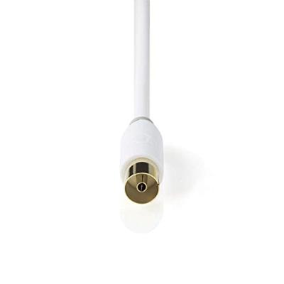 Coaxkabel 100 dB | IEC (coax) male - IEC (coax) female | 2,0 m | Wit