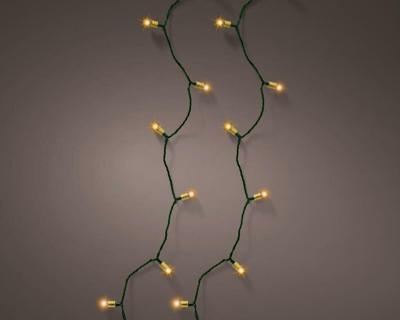 Led vintage lights 50 lamps batterijen groen / klassiek warm