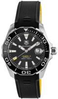 Horlogeband Tag Heuer WAY211A / FT6068 Rubber Zwart 20.5mm - thumbnail