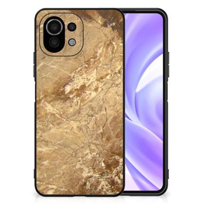 Xiaomi 11 Lite 5G NE | Mi 11 Lite Marmeren Print Telefoonhoesje Marmer Creme