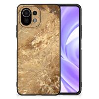 Xiaomi 11 Lite 5G NE | Mi 11 Lite Marmeren Print Telefoonhoesje Marmer Creme - thumbnail