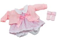 Berjuan kledingset babypop 30 cm lichtroze - thumbnail