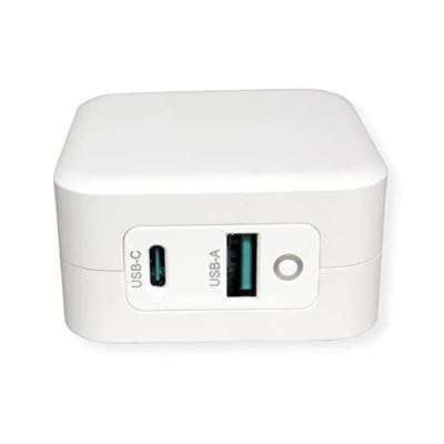 ROLINE USB Oplader met Eurostekker, 2 poorten (Type-A QC3.0, Type-C PD), 65W