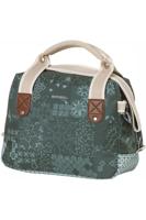 Basil bohème city bag - groene hand-, schouder- en stuurtas - 8l - waterafstotend - trendy bohemien print - thumbnail