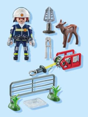 Playmobil 71467 Action Heroes Dierenbescherming Brandweer - thumbnail