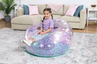 Bestway Opblaasbare Glitter Gigantische Fauteuil 114x112x66 cm +6 Jaar Binnen en Tuin 75115 - thumbnail