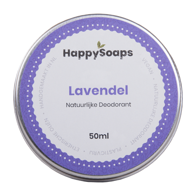 Happysoaps Deodorant lavendel 45 Gram Happysoaps Deodorant lavendel 45 Gram