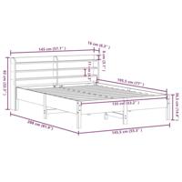 Bedframe zonder matras massief grenenhout 135x190 cm - thumbnail