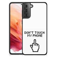 Samsung Galaxy S21 | Telefoon Hoesje | Finger Don't Touch My Phone - thumbnail