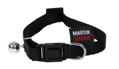 Martin kattenhalsband nylon uni zwart