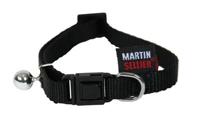 Martin kattenhalsband nylon uni zwart - thumbnail