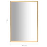 VidaXL Spiegel 60x40 cm goudkleurig - thumbnail