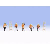 NOCH 36022 N Oranje beschermende kleding figuren Geverfd, Staand - thumbnail