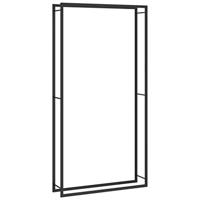 VidaXL Haardhoutrek 110x28x214 cm staal matzwart - thumbnail