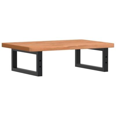 Badkamer wandschap staal en massief beukenhout