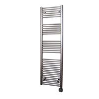 Electrische Wifi Radiator Sanicare HPW Carini 172x45 cm Inox-look Met Thermostaat Zwart Rechtsonder - thumbnail