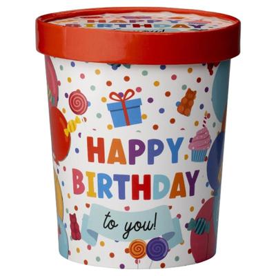 Snoepbeker Ø12x14cm - Happy birthday