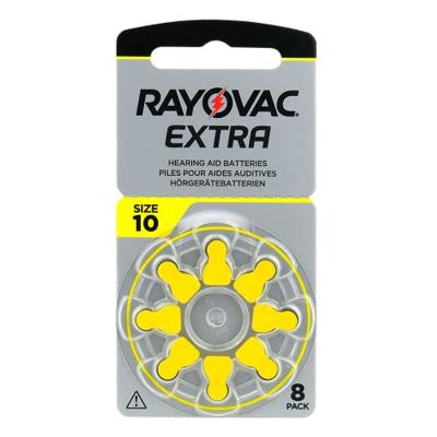 Rayovac Extra type 10 geel (8 batterijen)