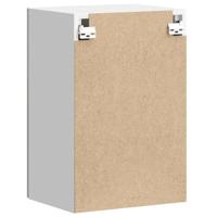 Keukenwandkast Porto bewerkt hout betongrijs - thumbnail