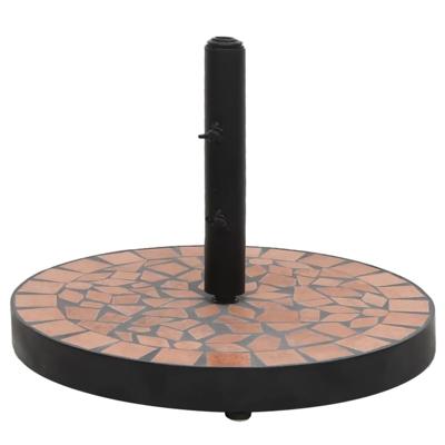 VidaXL Parasolvoet rond 12 kg terracottakleurig