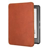Lunso - Lederen sleepcover hoes - Kobo Glo / Glo HD / Touch 2.0 (6 inch) - Cognac - thumbnail