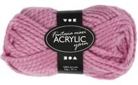 Creativ Company Fantasia acrylgaren, l: 35 m, maxi, roze, 50 gr/ 1 bol - thumbnail