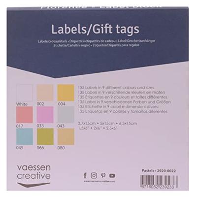 Florence • labelblok 216g pastels 135x