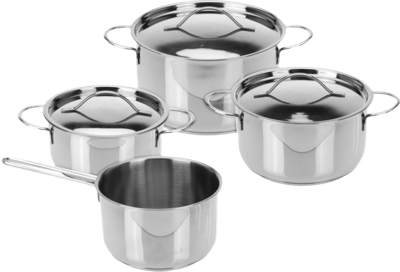 Excellent Houseware pannenset 7-delig rvs