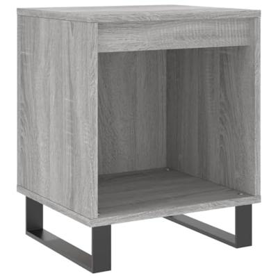 Nachtkastjes 2 st 40x35x50 cm bewerkt hout grijs sonoma eiken