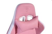 Deltaco PCH90 Gaming Stoel - Rug- en Nekkussens - RGB - Roze - thumbnail