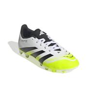adidas Predator Club Gras / Kunstgras Voetbalschoenen (MG) Kids Wit Zwart Neongeel - thumbnail