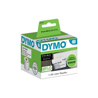 Dymo etiketten LabelWriter ft 51 x 89 mm, wit, 300 etiketten