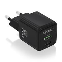 Oplader Aisens ASCH-20W2P011-BK 20 W Zwart (1 Stuks) - thumbnail