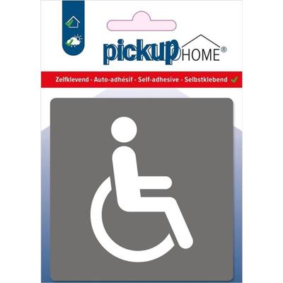 Route Acryl Rolstoel grijs Sticker Pickup - Pickup
