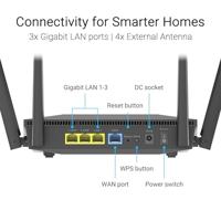 ASUS RT-AX52 Pro AX3000 draadloze router Gigabit Ethernet Dual-band (2.4 GHz / 5 GHz) Zwart - thumbnail