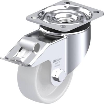 Blickle LK-PO 100R-1-FI Zwenkwiel met rem Wieldiameter: 100 mm Draagvermogen (max.): 280 kg 1 stuk(s)