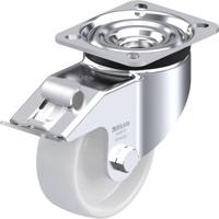 Blickle LK-PO 100R-1-FI Zwenkwiel met rem Wieldiameter: 100 mm Draagvermogen (max.): 280 kg 1 stuk(s) - thumbnail