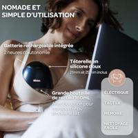 Elektrische Freihand-Milchpumpe BEABA blauw - thumbnail