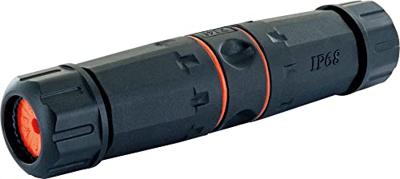 Schwaiger RJ45-koppeling Netwerk Adapter CAT 6A [1x RJ45-bus 8p8c - 1x RJ45-bus 8p8c] Zwart