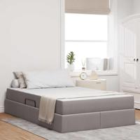 Opbergbed met matras met matras Taupe 120 x 200 cm Polyester - thumbnail