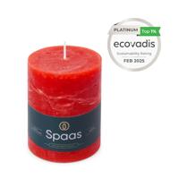 Kaars rustiek 80/110 mm rood Spaas - Spaas - thumbnail