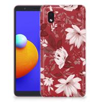 Smartphone hoesje Samsung Galaxy A01 Core Watercolor Flowers - thumbnail