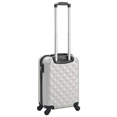 VidaXL Harde koffer abs helder zilverkleurig VidaXL Harde koffer abs helder zilverkleurig